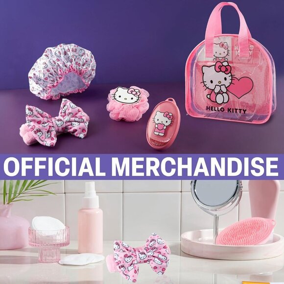 Hello Kitty Shower Accessories Kit Girl Women Kids Toiletry Travel Gift - Picture 5 of 6